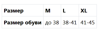 таблица размеров