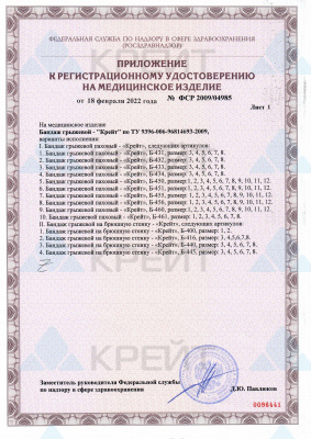 Регистрационное удостоверение №ФСР 2009/04985